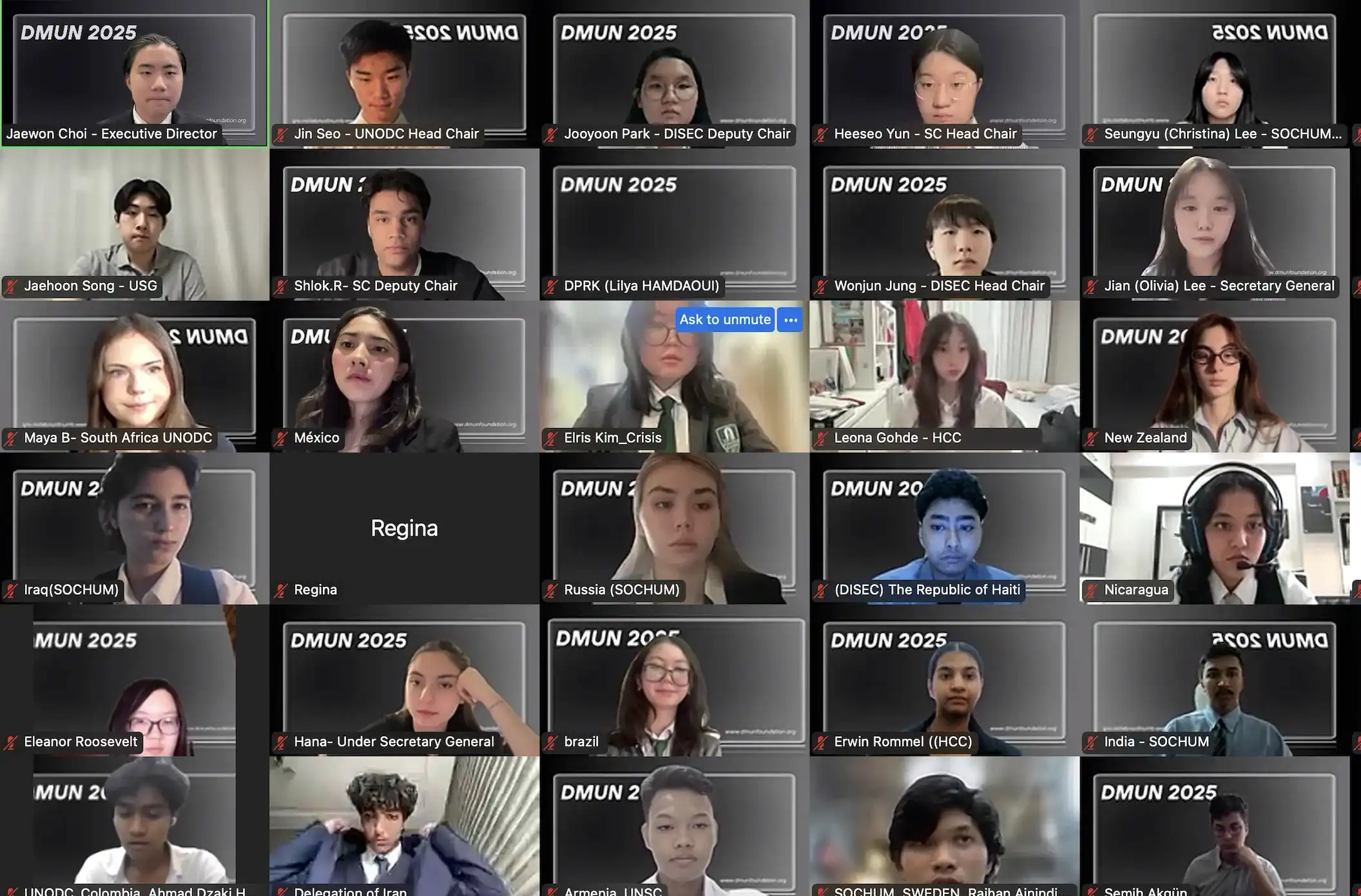 Join DMUN's free and online programs